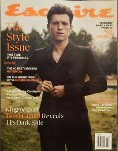 Esquire Magazine Mag Tom Holland Spiderman Uncharted Cherry NO Label 2021