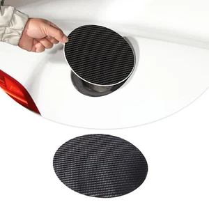 Soft Carbon Fiber Fuel Tank Door panel Trim Sticker For Jaguar F-TYPE 2013-2022 - Picture 1 of 12