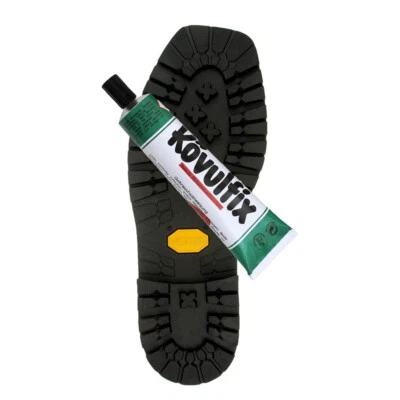 LANGLAUF SCHUHBEDARF Vibram Schuhsohle Marmolada 1009 mit Absatz schwarz + 120gr Kövulfix Schuhkleber