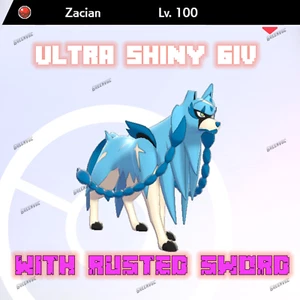 Shiny Event Zacian 6IV Max EVs Pokemon Sword and Shield - Picture 1 of 5