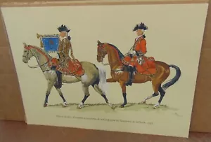 Dugue Mac Carthy: Compagnie des Gendarmes 1745 / 11 3/4" x 15 1/4" - Foto 1 di 1