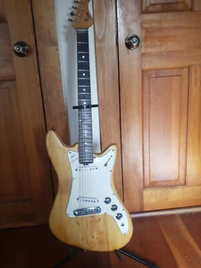 Vintage Vox Hurricane Mid-1960's Electric Guitar Natural Refinished Good Cond - Picture 1 of 24