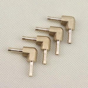 4Pcs 1/8" (4mm) Brass Barbed Tube Pipe Fitting Hose Barb Elbow 90 Degree - Picture 1 of 7