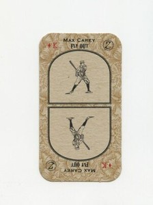 #TN01678 MAX CAREY Unissued ZeeBall Baseball Game Card