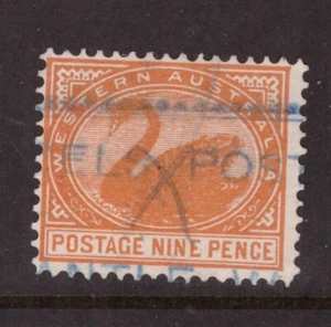 Western Australia 1902 Swan 9d  V over Crown   SG 122 fine used cat £40 - Picture 1 of 1