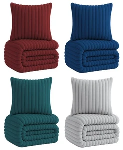 Winter Bettwäsche Cord Optik Teddy Plüsch Nicki Warm Weich Fleece Cashmere Touch - Bild 1 von 21