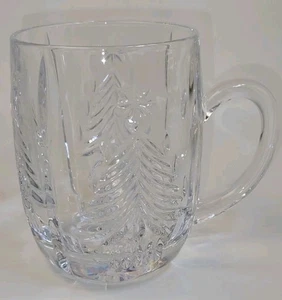 Mikasa Crystal Christmas Tree Mug 11 Oz Heavy Lead Crystal - Multiples Available - Bild 1 von 6