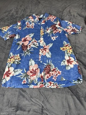 Club Room Luxury 100% Linen Classic Fit Tropical Short Sleeve Button Down Shirt  - Image 1 of 4