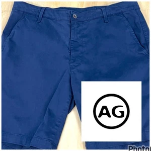 AG Adriano Goldschmied Wanderer Slim Shorts Men 35x8 Soft Cotton Stretch Chino - Picture 1 of 10