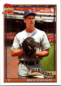 1991 Topps #563 Brent Knackert Desert Shield - Imagen 1 de 2