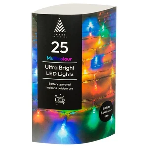 25 Stück batteriebetriebene ultrahelle LED-Weihnachts-LED-Leuchten - mehrfarbig - Bild 1 von 7