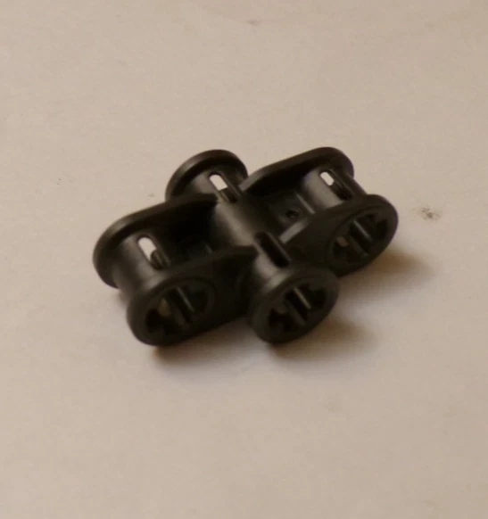 Lego x1 conector de eixo Technic cinza escuro pérola, 2x3, 11272, 42797 (028-83) - Imagem 1 de 1