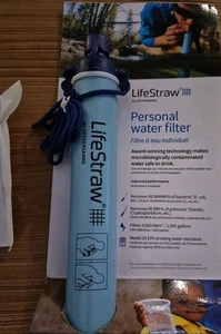 (2) Filtros de agua personales Lifestraw senderismo camping equipo supervivencia exterior REI - Imagen 1 de 5