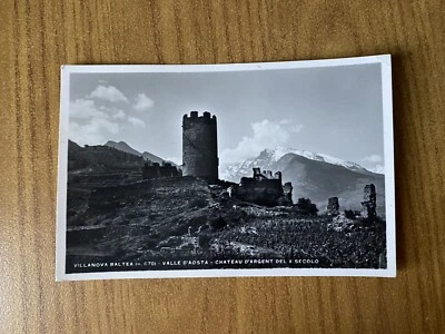 CARTOLINA VILLANOVA BALTEA VALLE D’AOSTA CHATEAU D’ARGENT VIAGGIATA BD - Immagine 1 di 2