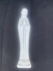Statue vintage en porcelaine homco priante Vierge Marie Vierge blanche 9 pouces #1425 japonais
