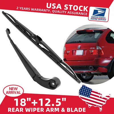 Brazo y cuchilla limpiaparabrisas trasero para BMW X5 X5M E53 2000 2001 2002 2003 2004 2005 2006 Foto 1 de 4