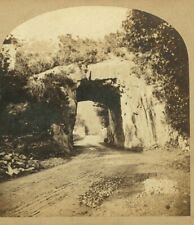 B7097~ IRELAND c.1860 Stereoview- Kenmore Road Tunnel, Lake Killarney EX+ 3-D