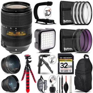 Nikon AF-S 18-300mm VR -Video Kit + LED KIt + Tripod - 32GB Accessory Bundle - Picture 1 of 5