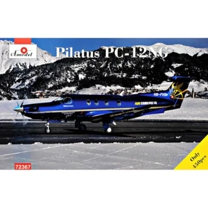 Amodel 72367 Plastic model airplane kit 1:72 passenger plane Pilatus PC-12NG - Picture 1 of 24
