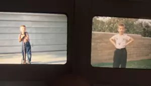 Pair of 2 Photos Slides 35mm Portrait 1960s Boy Vintage USA MCM Color Kodachrome - Picture 1 of 7