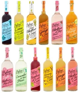 BELVOIR MIX SELECTION NON-ALCOHOLIC FESTIVE SOFT DRINK ELDERFLOWER BLUEBERRY - Picture 1 of 14