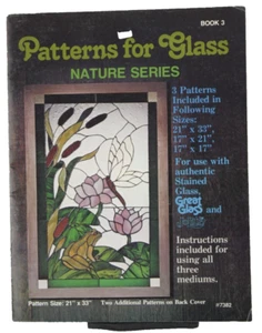 Patterns Stained Glass Nature Series Book 3 Frog Cherry Blossom Butterfly #7382 - Picture 1 of 4