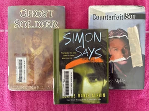 Elaine Marie Alphin Boom Lot x 3 Hardcovers Library Ghost Soldier Simon Says Son - Imagen 1 de 9