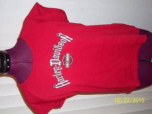 SPLENDIDA CAMICIA DONNA ROSSA SEMINOLE HARLEY DAVIDSON SANFORD FL GRANDE BELLA ACQUISTO - Foto 1 di 5