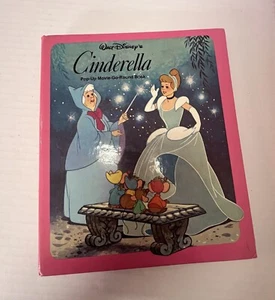 Vintage Walt Disney’s Cinderella Windmill POP-UP MOVIE-GO-ROUND Hardcover Buch 1981 - Bild 1 von 5