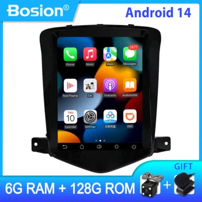 9.7'' Autoradio Für Chevrolet Cruze 2009-2014 Android 14 GPS WIFI 6+128G Carplay - Bild 1 von 4