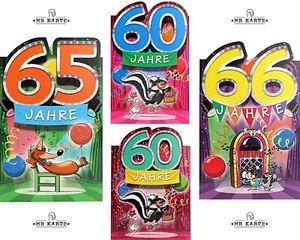Hallmark lustige Geburtstagskarte 60 65 oder 66 Jahre Karte Geburtstag Spruch - Bild 1 von 22