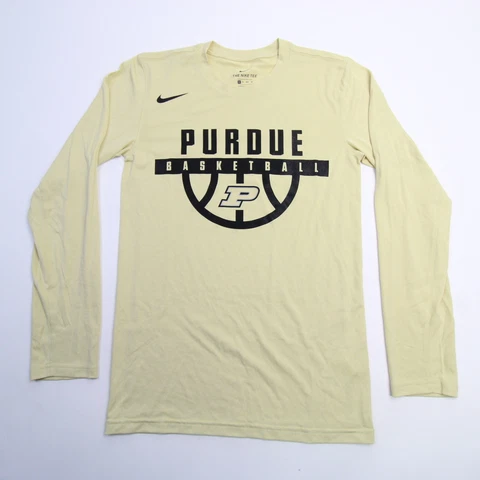 Purdue Boilermakers Nike Dri-Fit Long Sleeve Shirt Men's Gold Used Cover