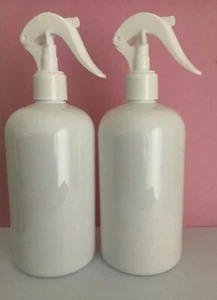 Bulk 30 x 500ml White PET Plastic Bottles Trigger Spray Clip Lock FREE POSTAGE - Picture 1 of 6