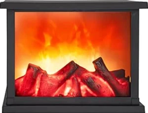 Modern LED Electric Fireplace Heater with Remote Control & Adjustable Flame Sett - Picture 1 of 8