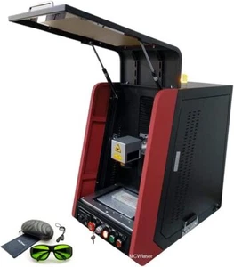 20W Raycus Max Fiber Laser Marking Machine Enclosed Engraver Metal & Rotary DHL - Picture 1 of 10