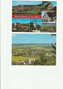 MICHELBACH an der Bilz --- 2 verschiedene color AK --- - Picture 1 of 1