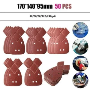 50 Stk Schleifblätter 40-240 Körnung Für Black&Decker Mouse Sander Schleifpapier - Bild 1 von 3