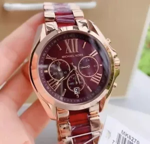 Michael Kors MK6270 Bradshaw Cronografo Bicolore Bracciale Moda Orologio Donna - Foto 1 di 3