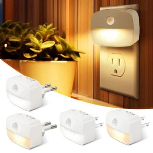 Dimmbares LED Wand Nachtlicht mit Bewegungsmelder und EU/US Stecker für Schlafzimmer - Bild 1 von 26