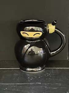 Ninja 3D SCHWARZ Keramik KAFFEETASSE TRUST ME I'M A NINJA BIGMOUTH 12 Unzen - Bild 1 von 9