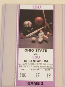 1988 NCAA Ohio State University ticket stub. SEP 10 1988 v Syracuse (26-9W) - Picture 1 of 13