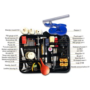 181Pcs Watch Repair Tool Kit Watchmaker Back Case Opener Remover Change Battery - Picture 1 of 5