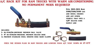Muzzys A/C HACK KIT for 2019-2025 Ram Trucks with Weak/Warm Air Conditioning AC - Image 1 of 4