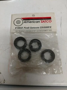 American Satco Maßstab 1/24 Pirelli Centurato 225/50VR16 Gummi Modell Autoreifen - Bild 1 von 5