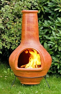 Großer original Mexico Terrassenofen Gartenkamin Aztekenofen aus Terracotta, neu - Bild 1 von 1