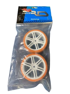 Ruedas de turismo RD Logics 1/10 serie SL neumáticos sólidos naranja suave 127 04150 964A - Imagen 1 de 2