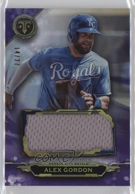 2019 Topps Triple Threads Single Jumbo Relics Amethyst /27 Alex Gordon #SJR-AG2 - Image 1 of 2