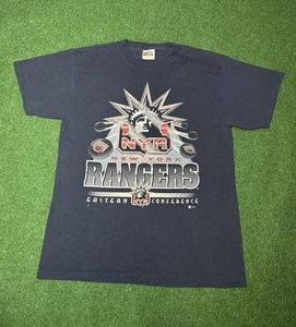Vintage 90s New York Rangers T-shirt, Hockey NHL (Large) - Picture 1 of 6