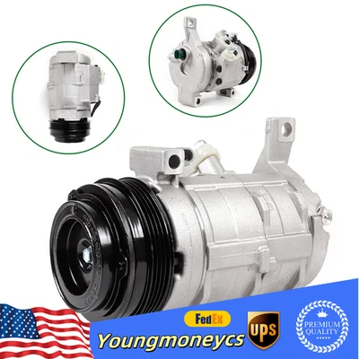 6.0L 5.3L 4.8L AC A/C Compressor Fit For GMC Yukon 2001 2002 2003-2007 2008 2009 - Image 1 of 4