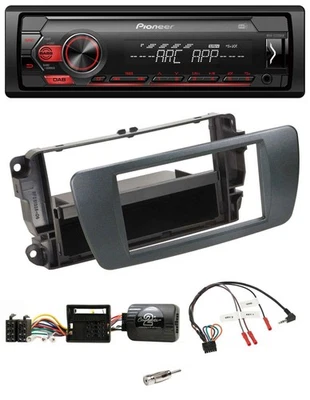 Pioneer DAB 1DIN MP3 Lenkrad USB Autoradio für Seat Ibiza azabacheschwarz - Bild 1 von 4